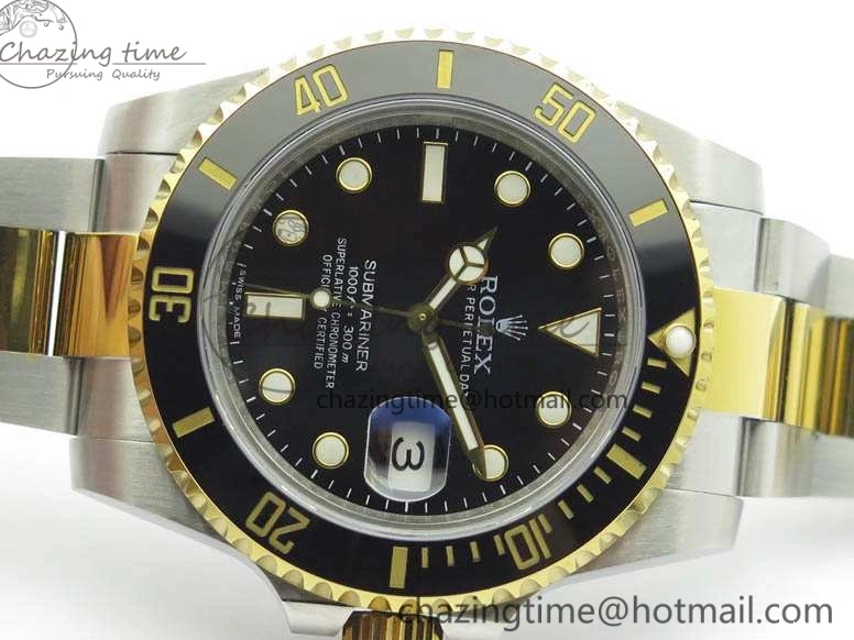 YG 116613LN Noob On Submariner SS Black V5 A2836 Bracelet Dial Edition 1:1 Best 0403